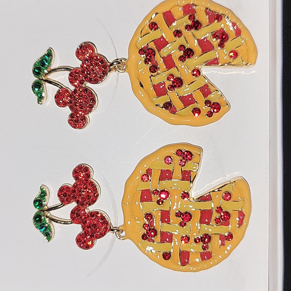 Disney | BaubleBar Mickey Mouse Cherry Pie Earrings BNIB - Picture 3 of 4
